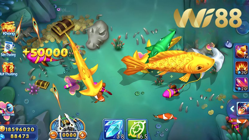 Game Bắn Cá H5 Wi88 sở hữu giao diện chân thực cùng mức thưởng lớn