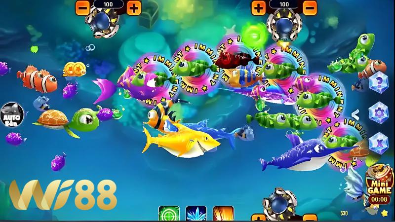 Wi88- Tham gia game, bạn sẽ được chứng kiến sự xuất hiện của nhiều loại cá và sinh vật biển