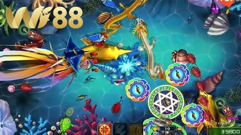wi88-Đừng quên đảo mắt ra toàn màn hình để bắt nhịp các con boss khủng xuất hiện từ phía rìa