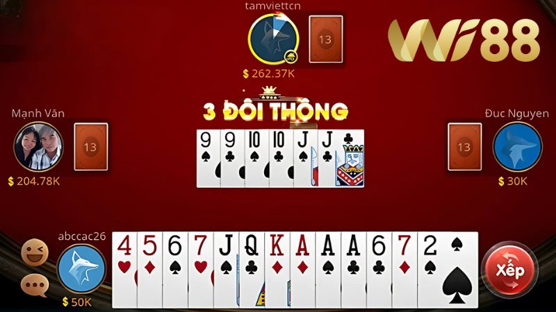 Wi88 Người chơi cần nắm rõ quy tắc cơ bản trước lúc tham gia bài TLMN